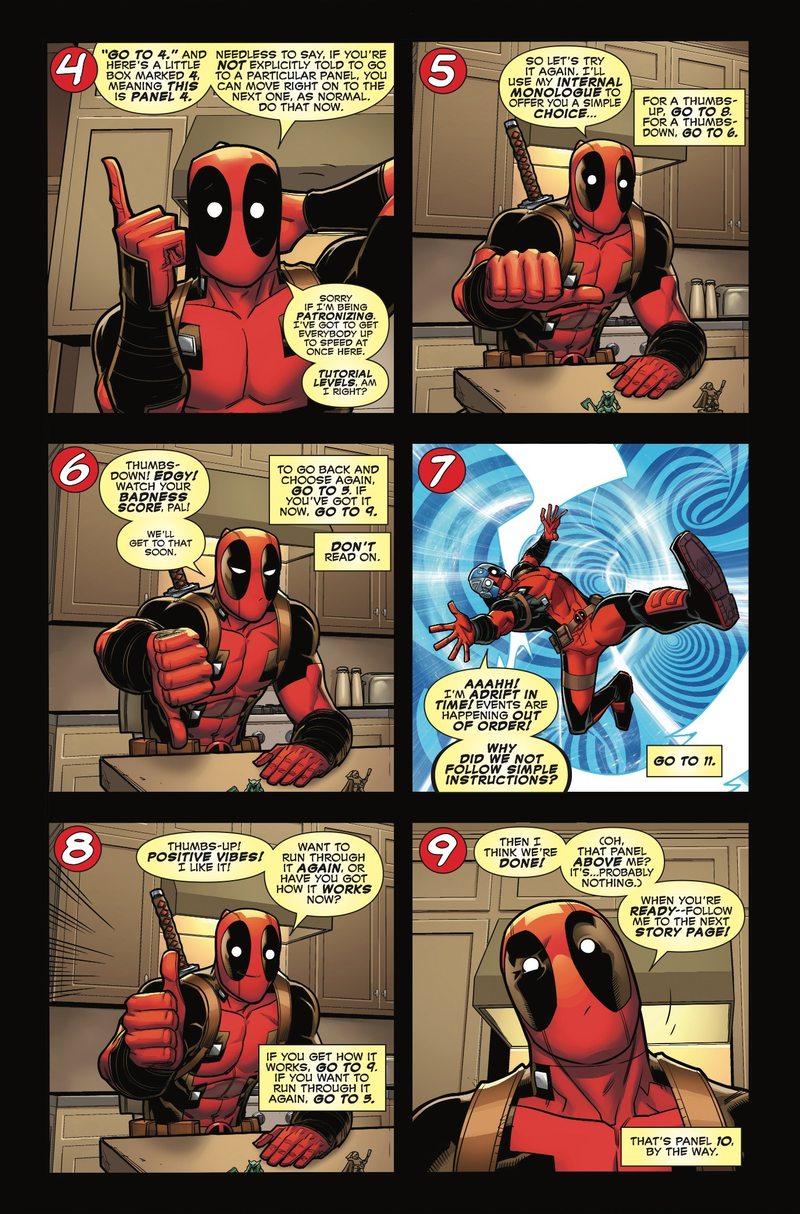 Illustration for article titled Choose your own wacky adventure in this You Are Deadpool #1 exclusive